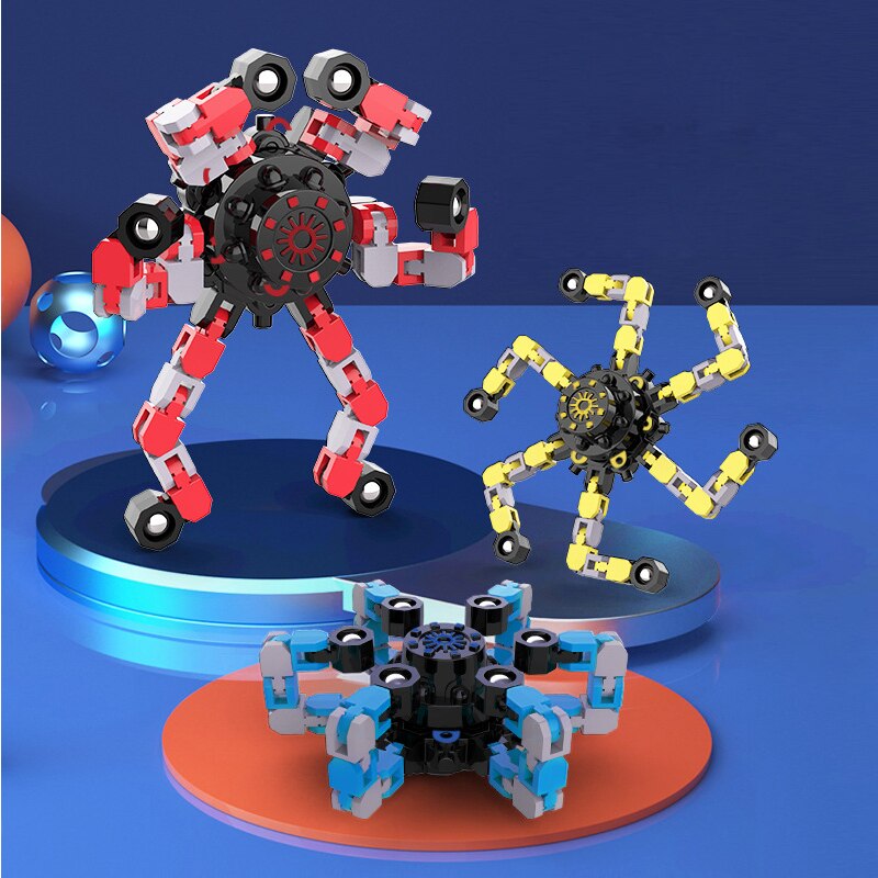 CreatiSpin™: Spinner Mecánico Transformable para Aliviar el Estrés