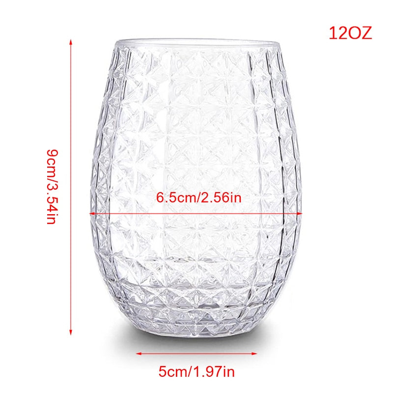 CrystalElegance™: Vasos de Plástico Irrompibles para celebraciones.