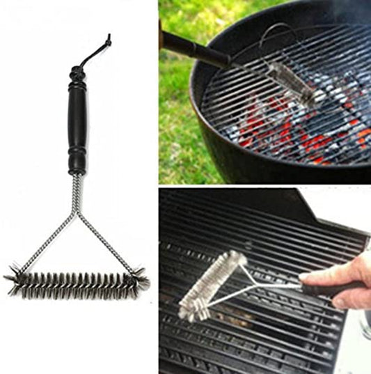 "GrillCraft Pro™: Cepillo de Limpieza de Parrilla en Acero Inoxidable de alta Eficiencia"